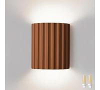 ITOSUI Aplique de Pared G9, Foco indirecto de Resina Blanca de 3000K para Sala de Estar, Verde (marrón)