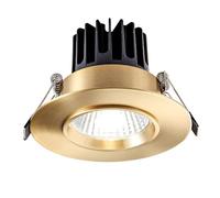 ITOSUI Downlight Redondo de latón Cepillado de 5 W, luminarias empotrables, embellecedor Deflector, Downlight de luz Diurna, focos COB antideslumbrantes Profundos, Foco de Ojo de Repuesto