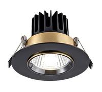 ITOSUI Downlight Redondo de latón Cepillado de 5 W, luminarias empotrables, embellecedor Deflector, Downlight de luz Diurna, focos COB antideslumbrantes Profundos, Foco de Ojo de Repuesto