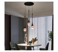 ITOSUI Lámpara Colgante LED Moderna Crystal nt Light para Comedor y Cocina, decoración Interior en Negro y Azul, luminaria Ele Lustre