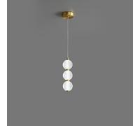 ITOSUI Lámpara Colgante nórdica Dorada de 3 Luces - Lámpara de araña Colgante Minimalista de Mediados de Siglo para Comedor, Isla de Cocina, Sala de Estar, Bar.