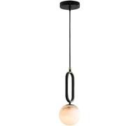 ITOSUI Lámpara Colgante Ring Nordic Alabaster, Moderna, de un Solo Cabezal, de mármol, Regulable, con Base G9, para Restaurante, Dormitorio o recibidor.