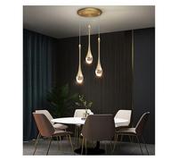 ITOSUI Lámpara de Techo de Cristal ry nt - Lámpara Colgante Moderna en Negro para Comedor, Cocina y decoración del hogar - Diseño de iluminación LED para Interiores