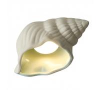 ITOSUI Lámpara de Techo empotrada con diseño de Concha Marina, lámpara de mesita de Noche de cerámica Creativa con Forma de Concha, iluminación Decorativa para Pasillo, Entrada, balcón, Base G4