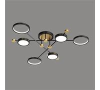 ITOSUI Lámpara de Techo LED Moderna de 6 Luces Regulable, con Ajuste de Temperatura de Color de 3000k a 6000k, Ideal para Dormitorio, Sala de Estar, Cocina, Pasillo y Comedor (Acabado Oscuro).