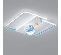 ITOSUI Lámpara de Techo LED Regulable Creative Indoor Bar Astronaut para habitación Infantil, Color Azul Dorado, Redonda, empotrada, para Dormitorio de niños, iluminación de Techo para guardería.