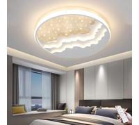 ITOSUI Lámpara de Techo LED Regulable Moderna con Mando a Distancia, luz Blanca cálida/Neutra/fría, Ideal para salón, Dormitorio, Cocina y Oficina. Color Blanco, 60 cm.