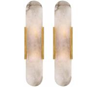 ITOSUI Lámparas de Pared Modernas de mármol para Dormitorio, Juego de 2 Apliques de Pared para Sala de Estar, mesita de Noche, Pasillo, luminarias Decorativas