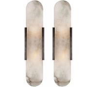 ITOSUI Lámparas de Pared Modernas de mármol para Dormitorio, Juego de 2 Apliques de Pared para Sala de Estar, mesita de Noche, Pasillo, luminarias Decorativas