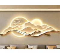 ITOSUI Mural de Pared con Luces LED y Fuente de alimentación enchufable - Arte Mural Creativo con Paisaje para la decoración del hogar - Esculturas 3D para Sala de Estar, Estudio y Dormitorio.
