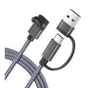 Itramax 2-en-1 USB C Cable Carga para Reloj Garmin Cargador 1,2M 1-Unidad | Charger Cable para Garmin Fenix 9 8 E 7 7X 7S Pro Solar 6X,Forerunner 970 965 265 255 170 70 55,Vivoactive 6 5,Epix,Venu X1 4