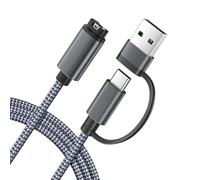 Itramax 2-en-1 USB-C Cable Cargador para Garmin Watch Charger 1,2M 1 Unidad