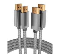Itramax Cable DisplayPort 8K 60Hz 3 Metros 1M 2-Pack,DP 1.4 Macho a Macho para PC,TV,Monitor Juegos,Compatible con HBR3 32.4 Gbps,Ultra Alta Velocidad HD,4K@144Hz,2K@165Hz,1080P@240Hz,DP 1.2