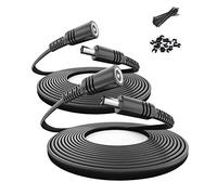 Itramax Cable Extensión 12V DC 6M 2Pack,Cable Power 5.5mm x 2.1mm 22 AWG Corriente para CCTV Seguridad Vigilancia Camera,Cable Alimentacion Hembra a USB Macho para Eufy,TP Link Tapo Camera 5V 9V