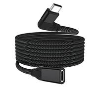 Itramax Cable USB Tipo C 1M,Cable de Carga Alargador en ángulo de 90° 3.1 3.2 Gen2 Hembra a Macho 10 Gbps,Thunderbolt 3 Forma L Angulo Recto para iPhone 17 16,Mac,iPad Mini 5 4,Samsung S25 S23 S24,A54