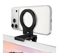 Itramax Continuity Camera Mount para iMac,Soporte Magnético para Webcam | Soporte Webcam para Teléfono y Monitor PC,para MagSafe iPhone 17 16 15 14 13 12 11 XR XS,Apple TV 4K,Studio Display,Negro
