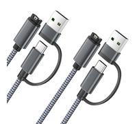 Itramax Tipo C Cable Cargador para Garmin Watch Charging Cord 1,2M 2 Pack | Charger para Garmin Fenix 8 7 7X 7S Pro Solar 6 6X 6S 5 Plus,Instinct 3 2 2S,Forerunner 970 965 955 570 255 70 55,Epix,Venu