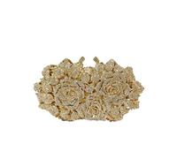 ITRHJTGP Cartera de noche Bolsos de mano noche con cristales for mujer, lujo, flores y diamantes brillantes, for bodas fiestas para mujer