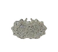 ITRHJTGP Cartera de noche Bolsos de mano noche con cristales for mujer, lujo, flores y diamantes brillantes, for bodas fiestas para mujer