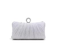 ITRHJTGP Cartera de noche Bolsos de noche con aro for mujer, metal, diamantes, lujo, for graduación, cadena, informales, for fiestas y bodas para mujer