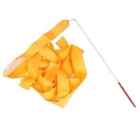 ITRHJTGP Cintas de Danza Cintas de Gimnasia Colores 4 m, Cinta Danza, Arte rítmico, Ballet, giratoria, Palo arcoíris, Entrenamiento para espectáculos de Danza(Orange)