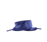 ITRHJTGP Cordones de raso Cintas planas Zapatillas Cordones Boda Unisex Adecuado Satén Ided Poliéster Suave 2 cm Mujeres Candy Zapato Cordón para llevar(Deep blue,80cm)