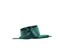 ITRHJTGP Cordones de raso Cintas planas Zapatillas Cordones Boda Unisex Adecuado Satén Ided Poliéster Suave 2 cm Mujeres Candy Zapato Cordón para llevar(Dark Green,80cm)