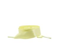 ITRHJTGP Cordones de raso Cintas planas Zapatillas Cordones Boda Unisex Adecuado Satén Ided Poliéster Suave 2 cm Mujeres Candy Zapato Cordón para llevar(Yellow,100cm)