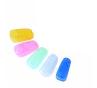 ITRHJTGP Cubiertas De Cabeza del Cepillo De Dientes 5 unids/Bolsa de Viaje Colorido Cepillo Dientes Cubierta la Cabeza Caso Tapa Caminata Camping Limpiador Protector for Almacenamiento