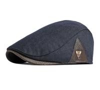 ITRHJTGP Gorro gavroche Boina for Hombre y Mujer, Gorro de otoño e Invierno, Gorra Plana for, Boina Vintage for Artista Pintor para Uso Diario(Dark Blue)