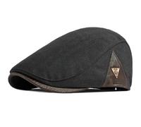 ITRHJTGP Gorro gavroche Boina for Hombre y Mujer, Gorro de otoño e Invierno, Gorra Plana for, Boina Vintage for Artista Pintor para Uso Diario(Black)