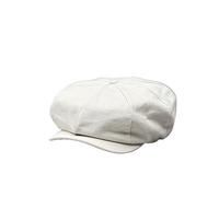 ITRHJTGP Gorro gavroche Gorra de Vendedor periódicos algodón Gran tamaño for Hombre, Sarga, con 8 Paneles, Estilo Panadero, Retro, Gatsby, Informal, Boina para Uso Diario(White,L 60cm)