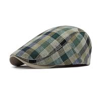 ITRHJTGP Gorro gavroche Gorras de Vendedor periódicos con Estampado Rayas poliéster, Gorras Visera Plana for Hombres y Mujeres, Boinas Pintor para Uso Diario(Color 1)