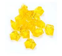 ITRHJTGP Hielo picado Artificial Acrílico Cristal Gema Piedra Hielo triturado Rocas Acuario pecera florero paisajismo decoración para Fotografía(Bright Yellow)