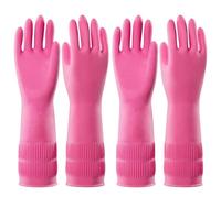 ITRHJTGP Rubber Gloves 2 pares de guantes goma for limpieza lavavajillas, reutilizables, impermeables, antideslizantes para todo tipo de tareas de limpieza(S)