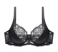 ITRHJTGP Sujetador de Mujer Sujetador de Encaje con Perspectiva for Mujer, lencería Aros, Bordado Floral, Tallas Grandes CDE 80 85 90 95 100 105 para Diario(42,Black_DD)