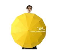 ITRHJTGP Sunshade Umbrella Paraguas plegable automático resistente al viento con 72 varillas de fibra vidrio reforzada, protección solar y contra la lluvia for hombres mujeres para Hombre(Yellow)