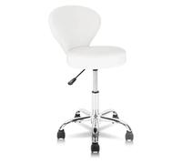ITRHJTGP Taburete ErgonóMico Rodante Taburete Giratorio for salón con Respaldo Ajustable hidráulico for Oficina, masajes, tratamientos faciales y SPA