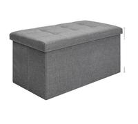 ITRHJTGP Taburete Reposapiés, Asiento, Taburete, de Almacenamiento Plegable, Cofre, Cubo, tapizado, Tapa extraíble, decoración del hogar para Sala de Estar Dormitorio(76x38x38cm)