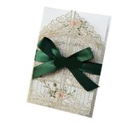 ITRHJTGP tarjeta de felicitación de boda Juego de 10 tarjetas invitación boda papel con sobre en blanco y cinta