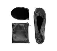ITRHJTGP Zapatos De Baile Zapatos de Ballet Plegables After Patry, Planos portátiles Viaje, for Baile graduación, for Novias, Bodas y Fiestas para Niños Adultos(Black,38-39)