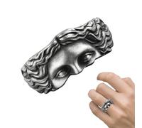 itrimaka Anillo griego antiguo, Anillo de dedo índice para mujer, Encantador anillo de Venus, anillo griego antiguo, calmante para mujeres, adolescentes, al aire libre, hombres