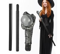 itrimaka Bastones de proxeneta para Vestido de de utilería Elegante,Bastón de Varita de Halloween - Accesorios de Disfraz de Halloween King Cosplay Prop, Suministros temáticos de Fiesta