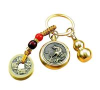 itrimaka Llavero chino Feng Shui, llavero de buena suerte - Llavero del dinero de emperadores | Llavero de calabaza, hermoso llavero de calabaza, juego de llaveros de la suerte con monedas Feng Shui