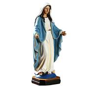 itrimaka Nuestra Señora de Gracia | Estatua de la Virgen María | Estatua Artesanal de poliresina de 8.8" | Escultura Religiosa católica | Estatua de Resina de Color para jardín