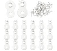 ITROLLE 20 piezas de alta resistencia figura 8 conector superior de mesa clip de cierre de mesa conector superior de mesa sujetadores de escritorio con tornillos