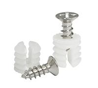 ITROLLE 50 juegos de insertos de bisagra de plástico de 4 x 10 pulgadas con tornillos