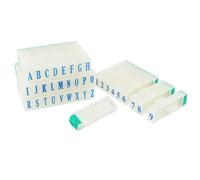 ITROLLE Juego de 2 sellos de letras desmontables del alfabeto A-Z con números del 0 al 9 para tarjetas, álbumes de recortes, manualidades, enseñanza