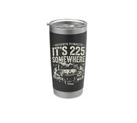 It's 225 Somewhere Funny BBQ Smoker Backyard Party Vaso térmico de acero inoxidable de doble pared