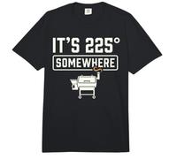 It's 225 Somewhere Funny BBQ Smoker Grill Quote Comfort Colors Adult Heavyweight T-Shirt